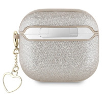 Guess Metallic Script Charm Case for AirPods 4 - Gold