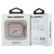 Karl Lagerfeld Monogram Karl & Choupette Head Case for AirPods 4 - Pink