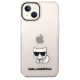 Karl Lagerfeld Transparent Choupette Body Case for iPhone 14 Plus / 15 Plus 6.7" - Pink