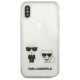 Karl Lagerfeld Karl & Choupette iPhone X / Xs Case - Transparent