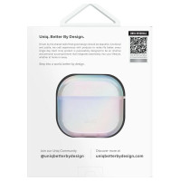 Uniq Iridescia case for AirPods 4 Hang Case - holo white