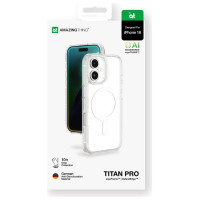 Amazingthing Titan Pro Mag Case with Magnetic Ring for iPhone 16 - Transparent