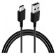 Samsung EP-DR140ABE USB-A - USB-C Cable 0.8m (Bulk - Replacement Packaging) - Black