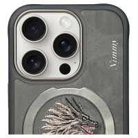 Nimmy Dragon MagSafe Case for iPhone 16 Pro - Gray