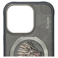 Nimmy Dragon MagSafe Case for iPhone 16 Pro - Gray