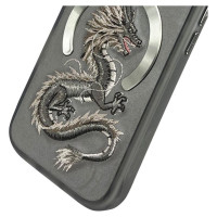 Nimmy Dragon MagSafe Case for iPhone 16 Pro - Gray