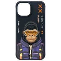 Nimmy Cool&Cute 2.0 Monkey case for iPhone 15 - black