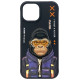 Nimmy Cool&Cute 2.0 Monkey case for iPhone 15 - black