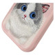 Nimmy Big Eyed Pet 2.0 Cat Case for iPhone 16 Pro - Pink