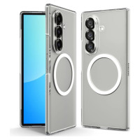 Spigen AirSkin Mag MagSafe Case for Samsung Galaxy Z Fold 7 - Clear and White