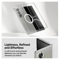 Spigen AirSkin Mag MagSafe Case for Samsung Galaxy Z Fold 7 - Clear and White