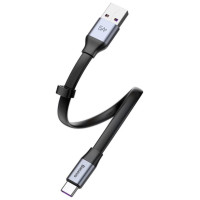 Baseus Simple flat cable USB cable / USB Type C SuperCharge 5A 40W Quick Charge 3.0 QC 3.0 23cm gray (CATMBJ-BG1)