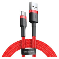Baseus Cafule Cable durable nylon cable USB / USB-C QC3.0 2A 3M red (CATKLF-U09)
