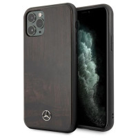 Mercedes Wood Line Rosewood case for iPhone 11 Pro Max - brown