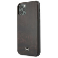 Mercedes Wood Line Rosewood case for iPhone 11 Pro Max - brown
