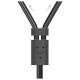 Ugreen AV102 10561 audio mini jack cable 3.5mm (female) - 2RCA (male) 0.25m - gray