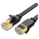 Ugreen Flat Cable Internet Network Cable Ethernet Patchcord RJ45 Cat 7 STP LAN 10 Gbps 10m Black (NW106 11265)