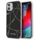 Guess GUHCP12SPCUCHBK iPhone 12 mini 5.4" black/black hardcase Gold Chain Collection