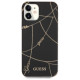 Guess GUHCP12SPCUCHBK iPhone 12 mini 5.4" black/black hardcase Gold Chain Collection