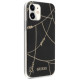 Guess GUHCP12SPCUCHBK iPhone 12 mini 5.4" black/black hardcase Gold Chain Collection