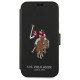 U.s. Polo Assn. US Polo USFLBKP12SPUGFLBK iPhone 12 mini 5,4" czarny/black book Polo Embroidery Collection