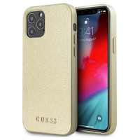 Guess GUHCP12LIGLGO iPhone 12 Pro Max 6.7" gold/gold hardcase Iridescent