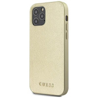 Guess GUHCP12LIGLGO iPhone 12 Pro Max 6.7" gold/gold hardcase Iridescent