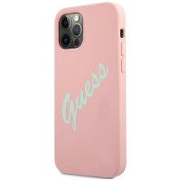 Guess GUHCP12LLSVSPG iPhone 12 Pro Max 6.7" rose green/green pink hardcase Silicone Vintage