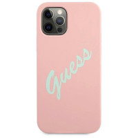 Guess GUHCP12LLSVSPG iPhone 12 Pro Max 6.7" rose green/green pink hardcase Silicone Vintage