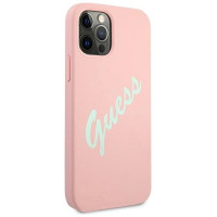Guess GUHCP12LLSVSPG iPhone 12 Pro Max 6.7" rose green/green pink hardcase Silicone Vintage