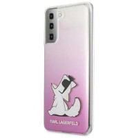 Karl Lagerfeld KLHCS21MCFNRCPI S21+ G996 hardcase różowy/pink Choupette Fun