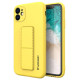Wozinsky Kickstand Case Silicone Stand Cover for Samsung Galaxy A32 5G Yellow