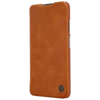 Nillkin Qin leather holster case for Xiaomi Redmi Note 9T 5G brown