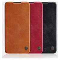 Nillkin Qin leather holster case for Xiaomi Redmi Note 9T 5G brown