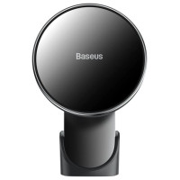 Baseus magnetic car phone holder wireless Qi charger 15 W (MagSafe compatible for iPhone) black (WXJN-01)