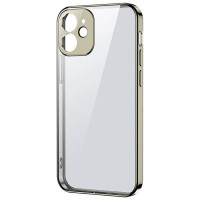 Joyroom New Beauty Series ultra thin case with electroplated frame for iPhone 12 Pro Max golden (JR-BP744)