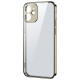 Joyroom New Beauty Series ultra thin case with electroplated frame for iPhone 12 Pro Max golden (JR-BP744)