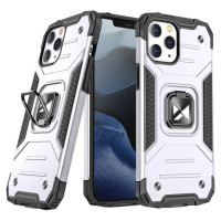 Wozinsky Ring Armor Case Kickstand Tough Rugged Cover for iPhone 13 mini silver