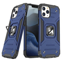 Wozinsky Ring Armor Case Kickstand Tough Rugged Cover for iPhone 13 Pro blue