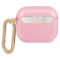 Guess GUA3UCG4GP AirPods 3 cover pink/pink Glitter Collection