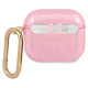 Guess GUA3UCG4GP AirPods 3 cover pink/pink Glitter Collection