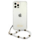 Guess GUHCP12MKPSWH iPhone 12/12 Pro 6.1" Transparent Hardcase White Pearl