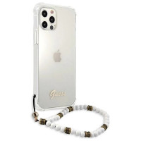 Guess GUHCP12MKPSWH iPhone 12/12 Pro 6.1" Transparent Hardcase White Pearl