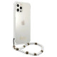 Guess GUHCP12MKPSWH iPhone 12/12 Pro 6.1" Transparent Hardcase White Pearl