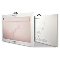 Guess Saffiano Script cover for a 13" laptop - pink