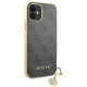 Guess GUHCN61GF4GGR iPhone 11 6.1" / Xr grey/gray hard case 4G Charms Collection