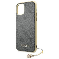 Guess GUHCN61GF4GGR iPhone 11 6.1" / Xr grey/gray hard case 4G Charms Collection