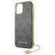 Guess GUHCN61GF4GGR iPhone 11 6.1" / Xr grey/gray hard case 4G Charms Collection