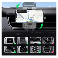 Ugreen Car Qi Wireless Charger 15W Car Phone Holder on Ventilation Grille Black (40118 CD256)