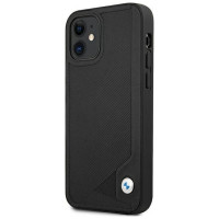 BMW Etui BMW BMHCP12SRCDPK iPhone 12 mini 5,4" czarny/black hardcase Leather Deboss
